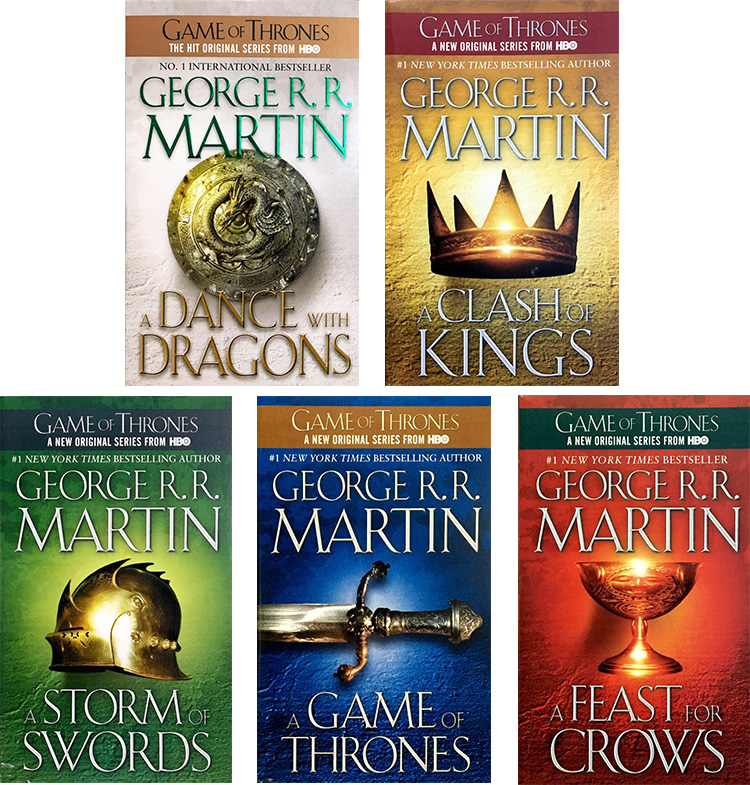 英文原版 冰与火之歌 A Song of Ice and Fire 权力的游戏 Game of Thrones 1-5全套 乔治马丁 美剧原著小说