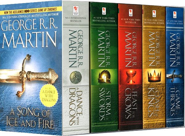 英文原版 冰与火之歌 A Song of Ice and Fire 权力的游戏 Game of Thrones 1-5全套 乔治马丁 美剧原著小说