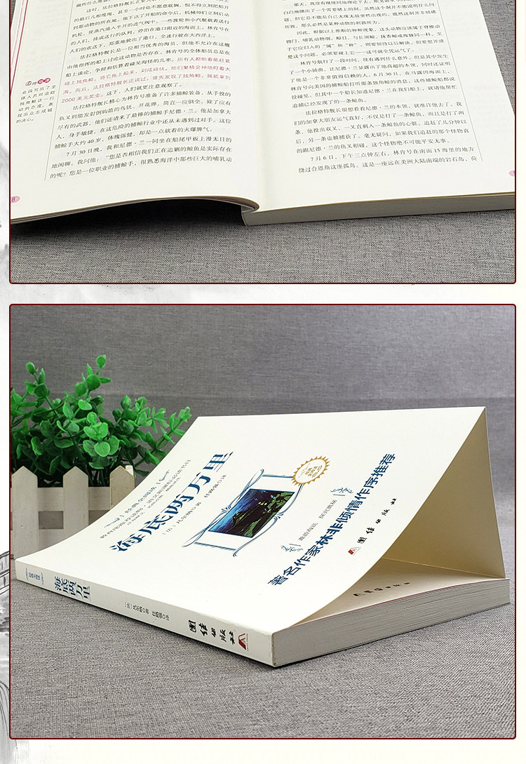 海底两万里 经典全阅读 世界名师点评注音释义教育部推荐读物新课标必读书目初中小学生青少年课外书籍