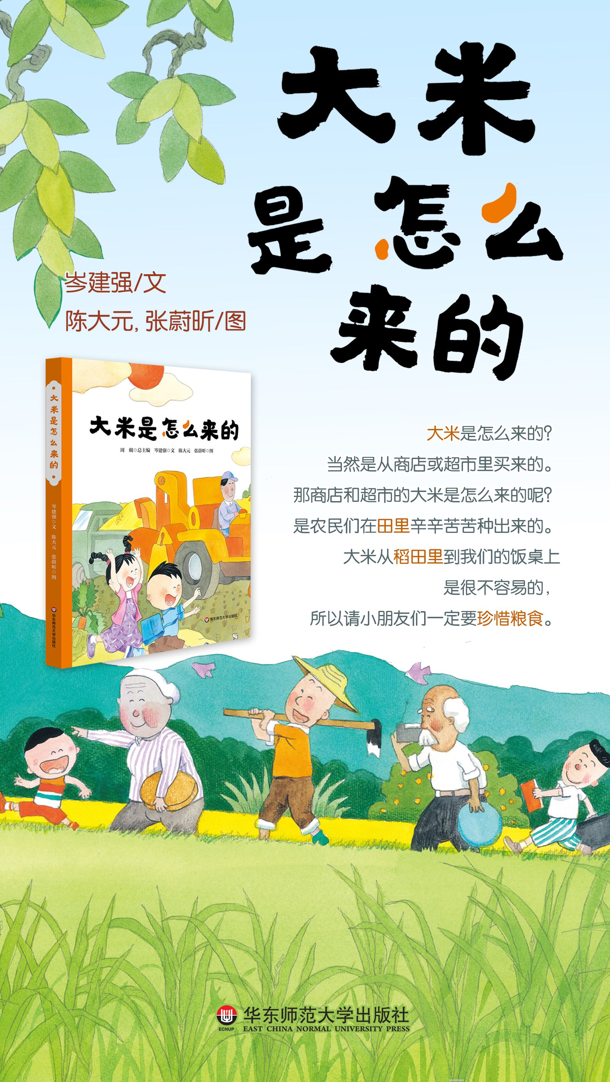 《大米是怎么来的（精装）》（岑建强/文；陈大元 张蔚昕/图）