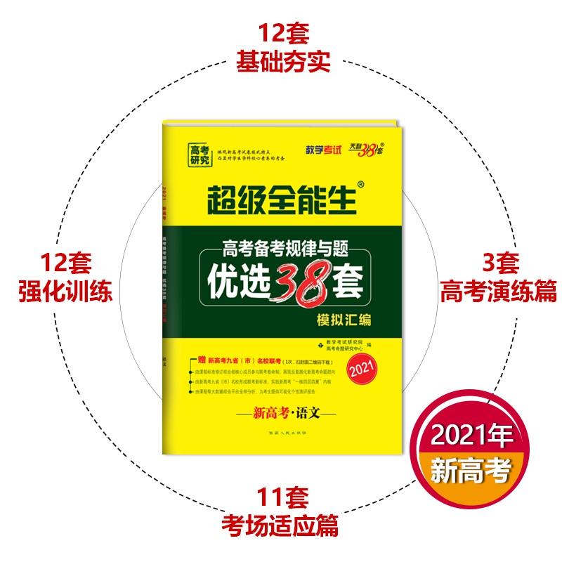 《新高考语文(2021)/超级全能生高考备考规律与题优选38套模拟汇编》（编者:教学考试研究院//高考命题研究中心|责编:刘小杰）