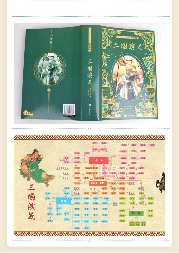 《学生课外文学名著精读丛书-三国演义》（罗贯中）