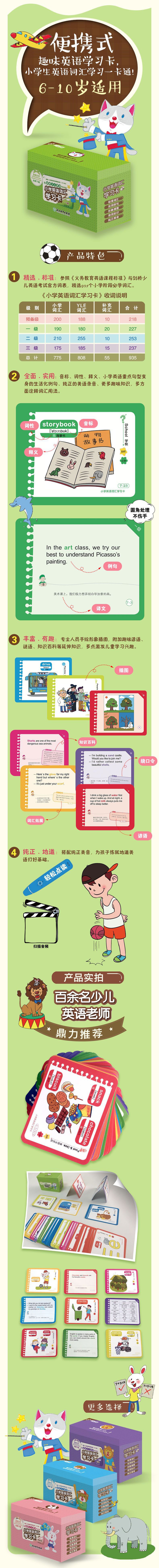 《小学英语词汇学习卡(1级点读版)》（余仁唐）