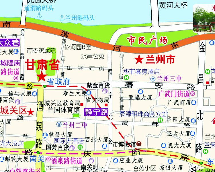 兰州培黎广场地图图片