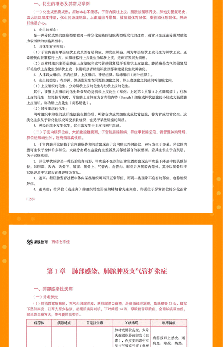 《课观教育西医综合考研教材2022考试用书考点大纲 西综七字经》