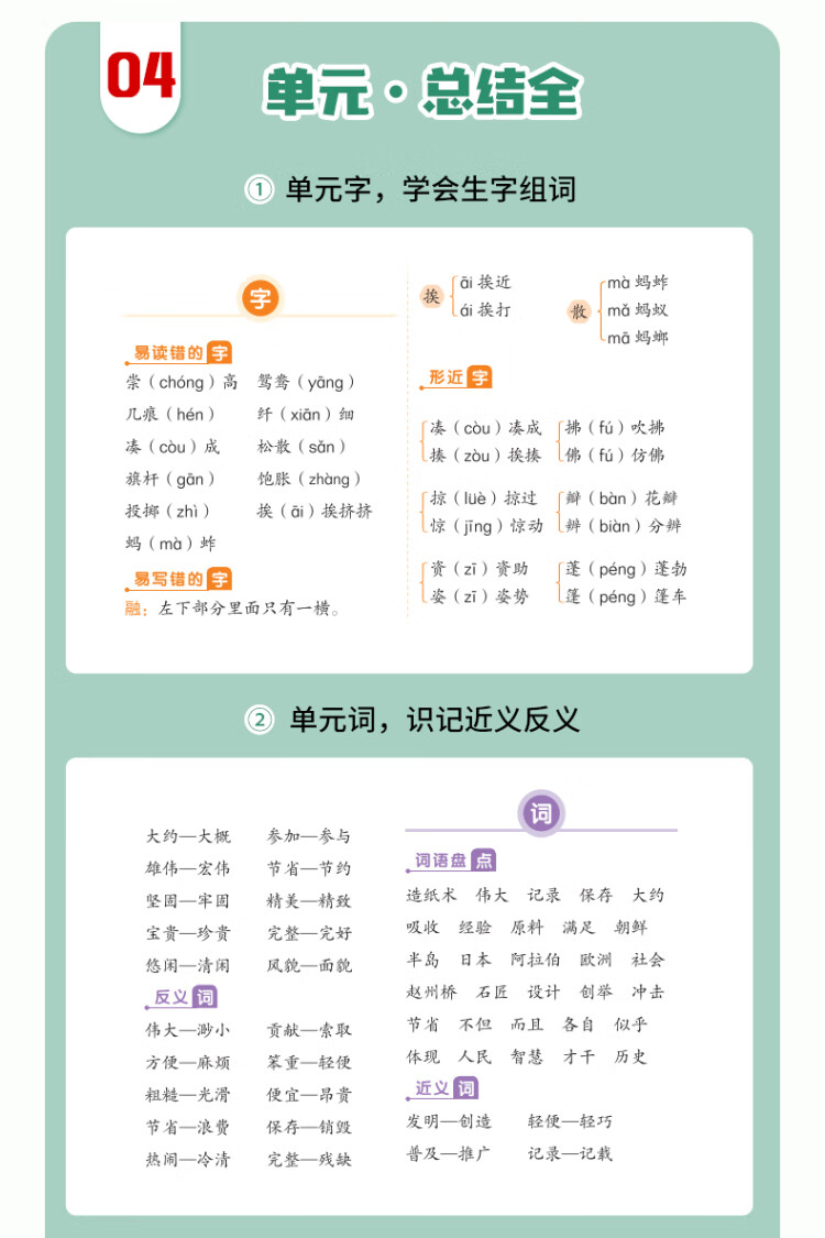 《新版随堂笔记六年级下册语文部编人教版小学生重点知识集锦汇总同步解读小学课本全教材解析》