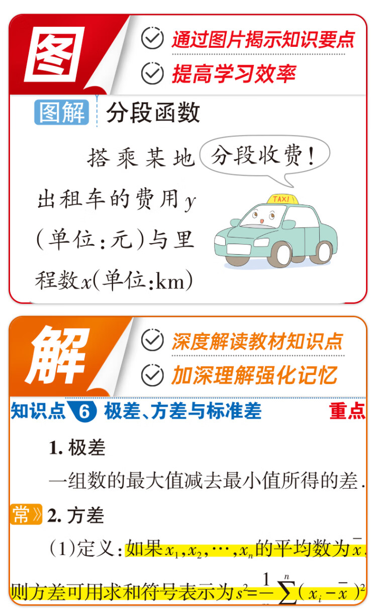 《23新教材图解速记 高中数学 人教B版 pass绿卡图书 必修+选择性必修含高考真题 高一二三高考公式定律手册解题技巧辅导口袋书》