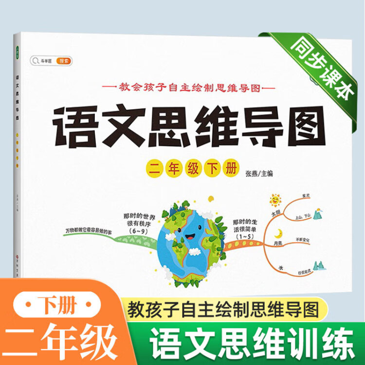 《小学二年级下册语文思维导图专项训练同步人教部编版教材一课一练思维逻辑强化训练》