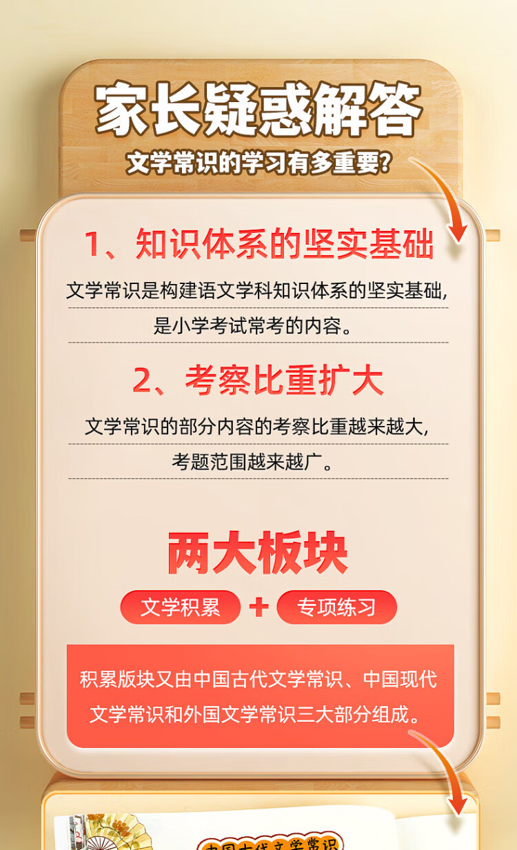 《小学生必背文学常识小学语文基础知识大全手册注音版古代现代国外文学常识积累集锦图解赏析同步专项训练》