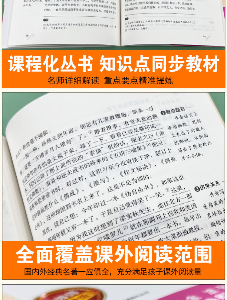 《祝福/快乐读书吧 爱阅读中小学课外阅读丛书青少版（无障碍阅读 彩插本）》
