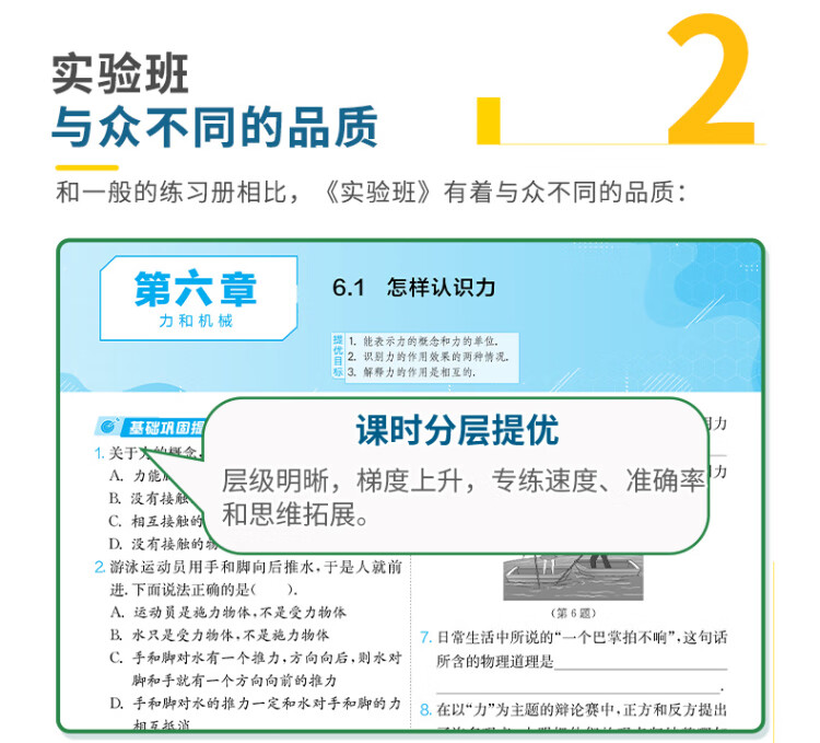 《实验班提优训练 八年级下册 初中物理 沪粤版 2023年春新版教材同步辅导资料书强化练习题》