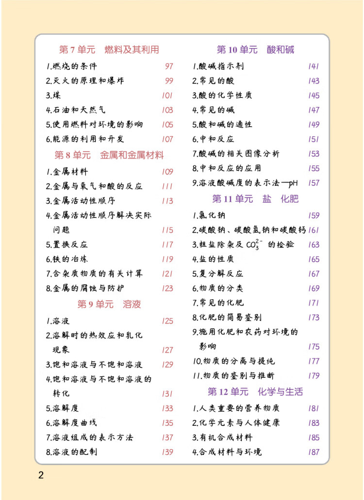 《睡前5分钟考点暗记 初中化学 刻入大脑的记忆时间高效识记初中重点知识》