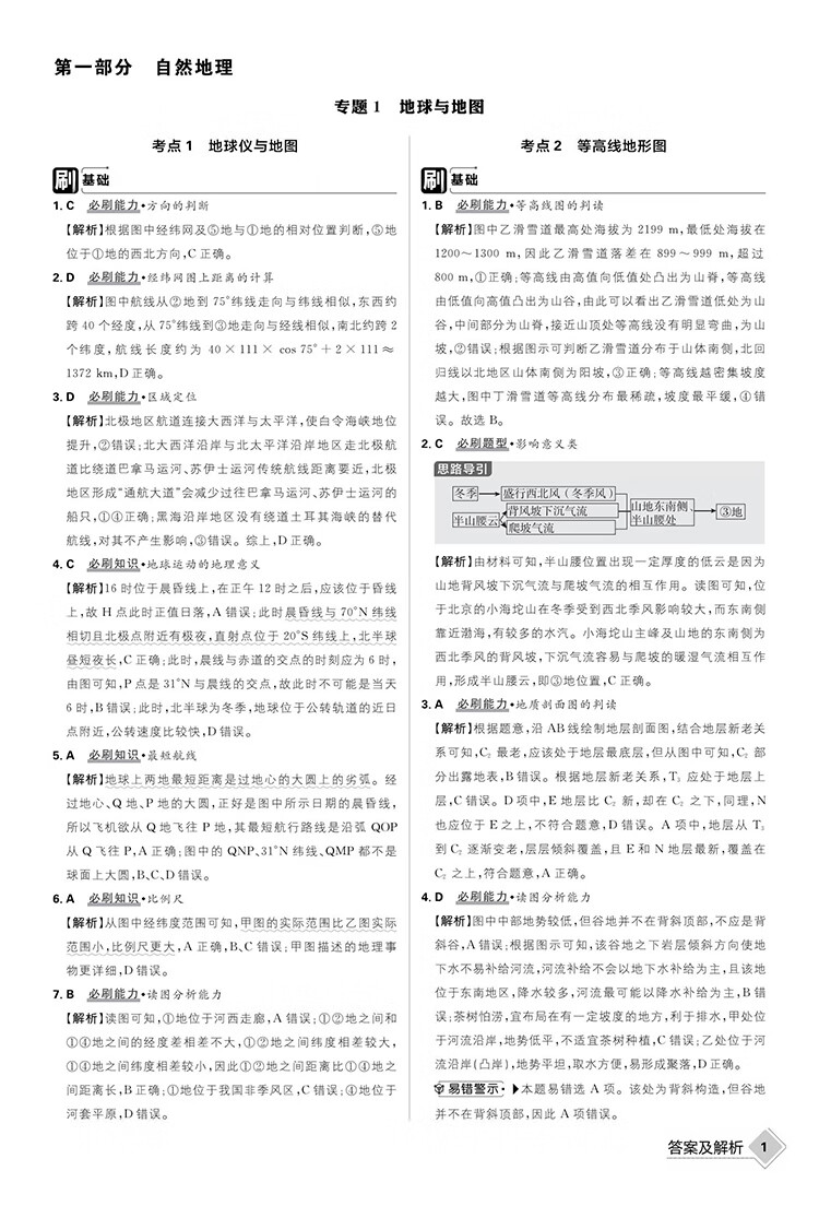 《高考必刷题 地理合订本 江苏专用 含2022高考真题 高考总复习 理想树2023版》