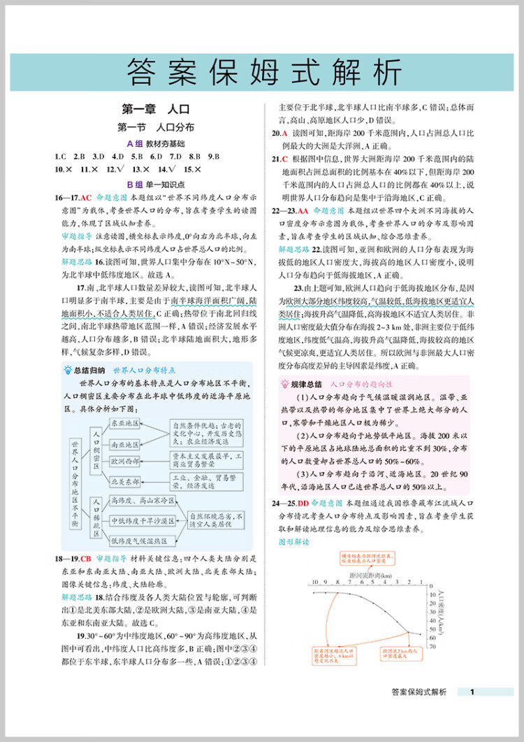 《曲一线 53基础题 高一下 地理 必修第二册 人教版 新教材 2023版五三》