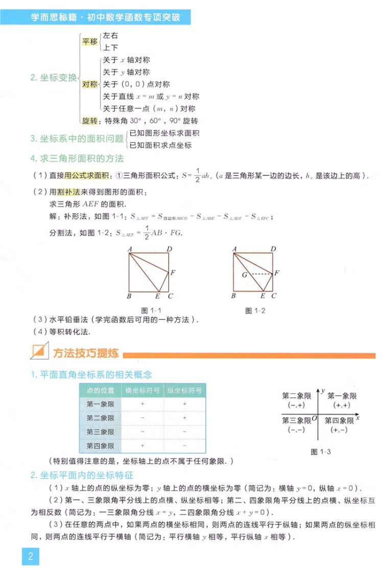 《学而思秘籍-初中数学函数·几何辅助线专项突破+练习（全4册）+赠品4册》