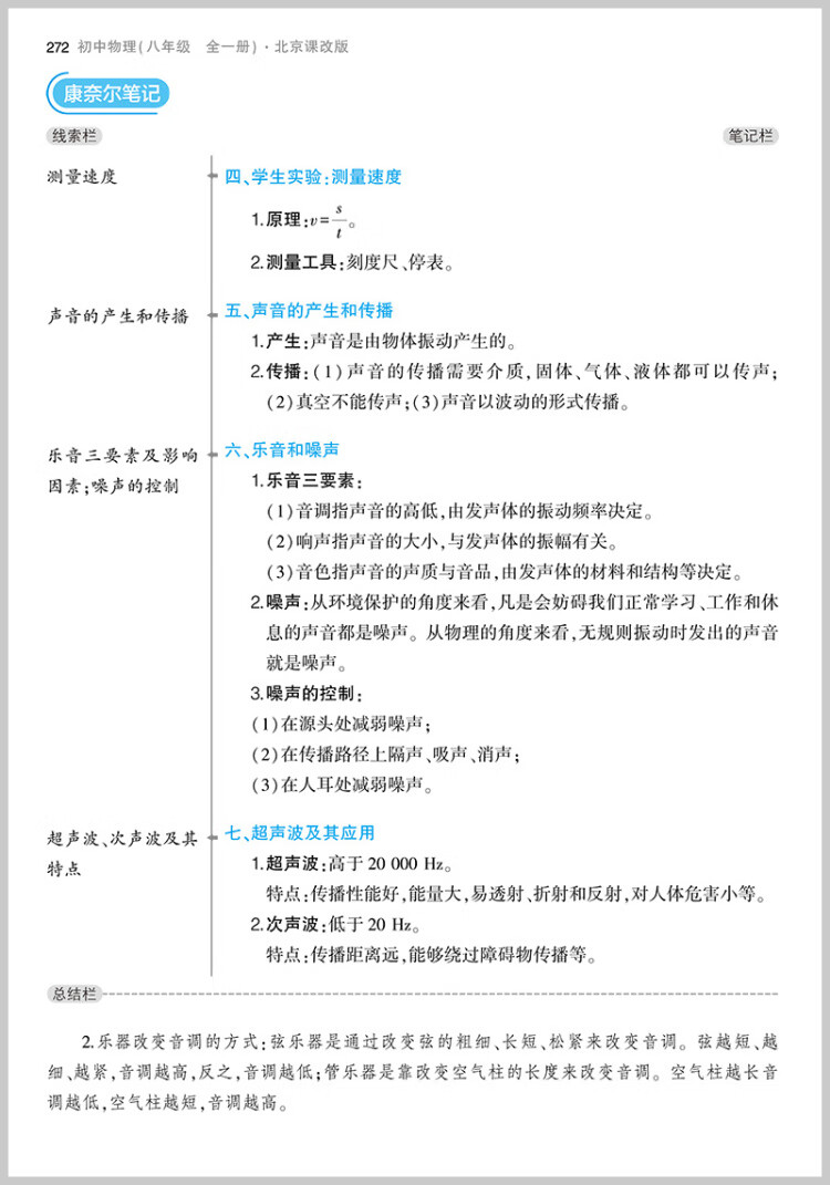 《曲一线 初中物理 北京专版 八年级全一册 北京课改版 2023版初中同步 5年中考3年模拟五三》