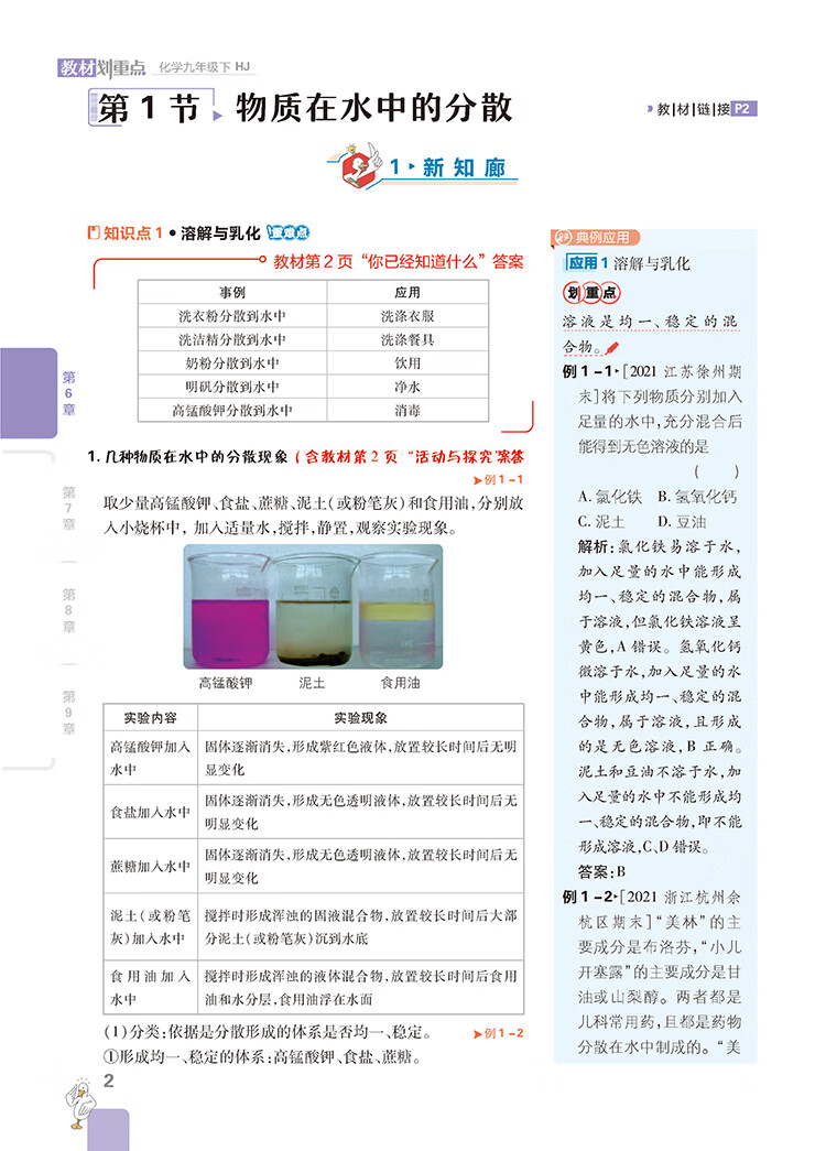 《初中教材划重点 化学九年级下册 HJ沪教版 初中同步教材全解读理想树2023版》