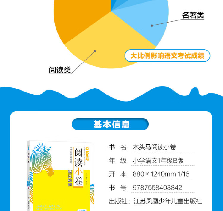 《木头马阅读小卷小学语文1年级 B版阅读理解专项训练活页检测》