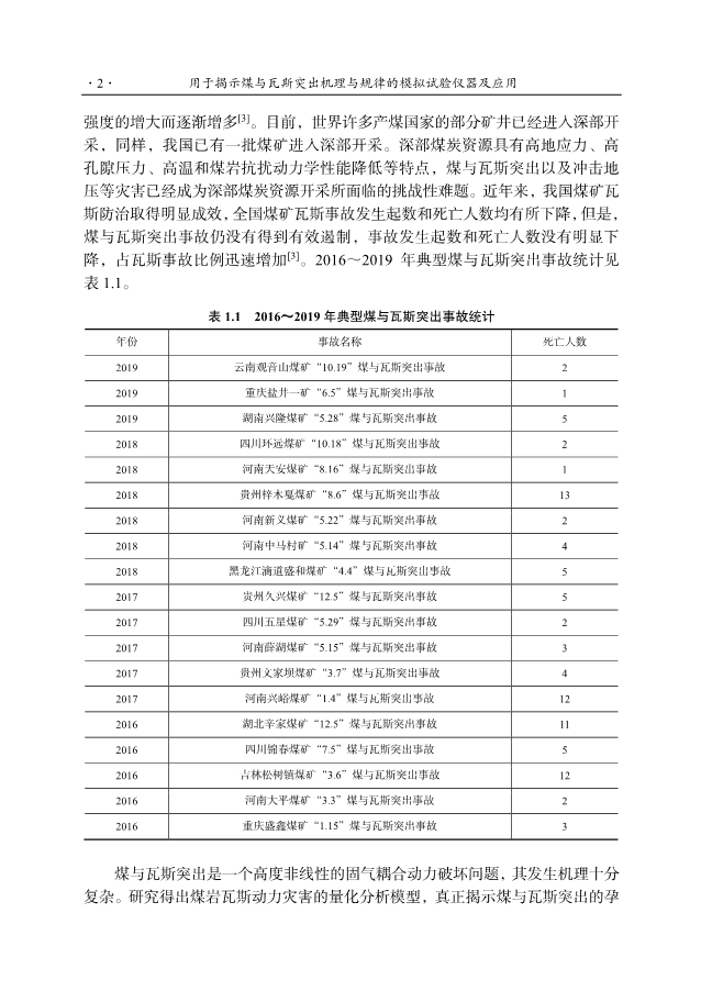 《用于揭示煤与瓦斯突出机理与规律的模拟试验仪器及应用》